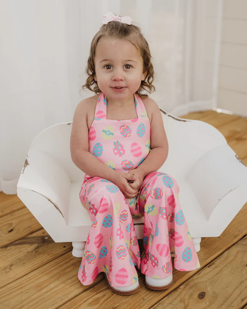Andi Pleated Bell Bottom Jumpsuit - Egg Hunt - Image 6