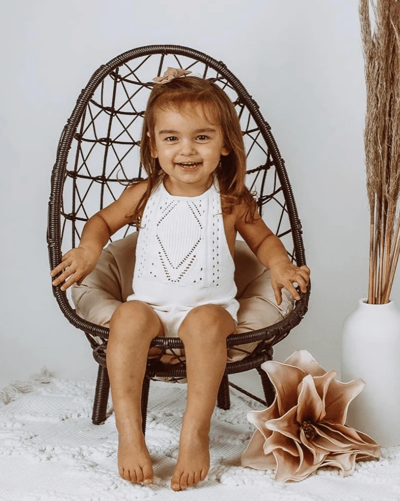 Drake Crochet Halter Romper - Gardenia - Image 12
