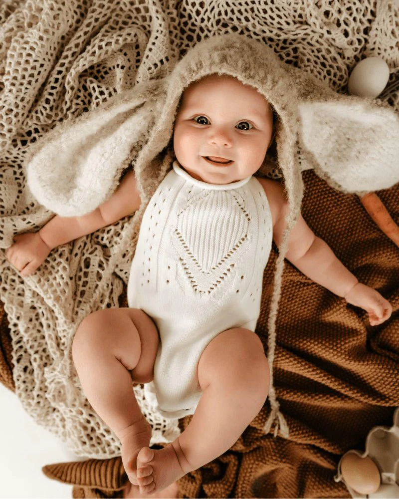 Drake Crochet Halter Romper - Gardenia - Image 7