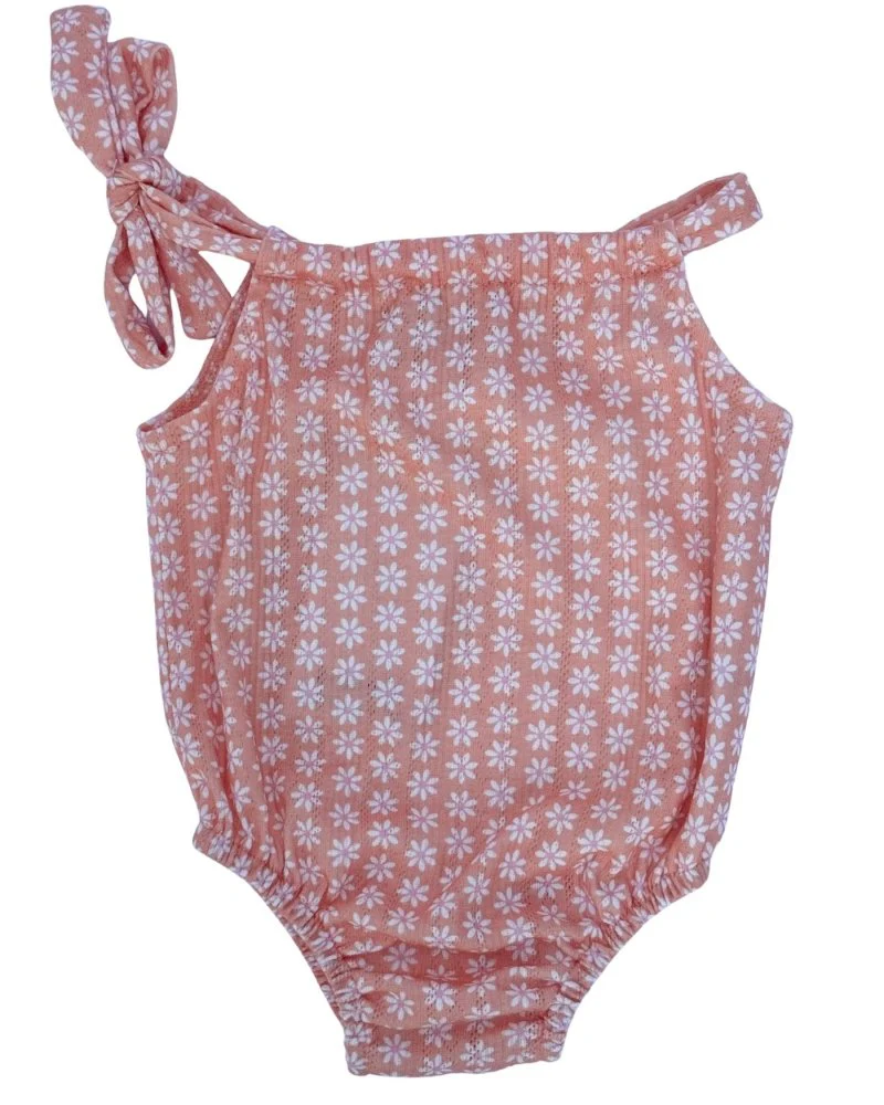 Kimora Bubble Romper - Peach Gardens - Image 3