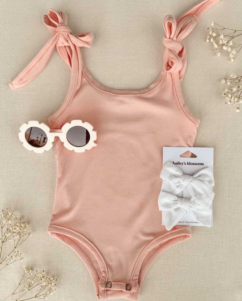 Madden Tie Shoulder Tank Top & Leotard - Honeydew - Image 2