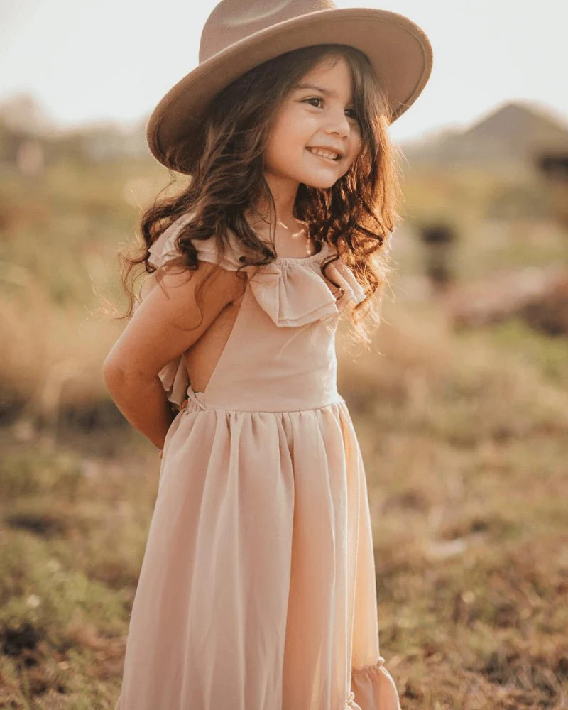 Nellie Ruffle Maxi Dress - Champagne - Image 18