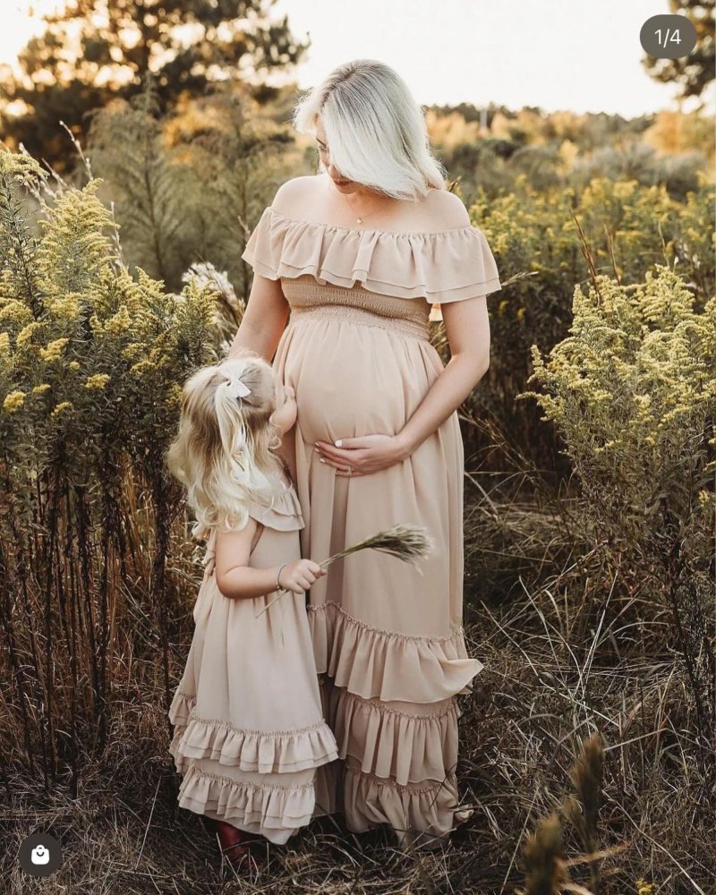 Nellie Ruffle Maxi Dress - Champagne - Image 3
