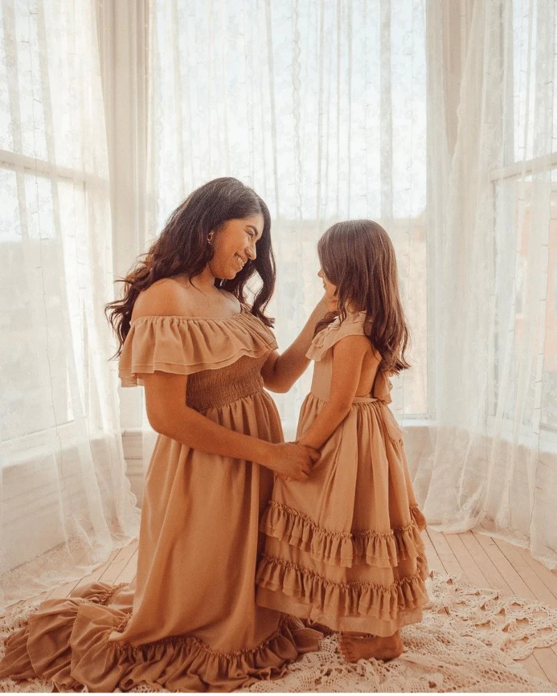Nellie Ruffle Maxi Dress - Champagne - Image 8
