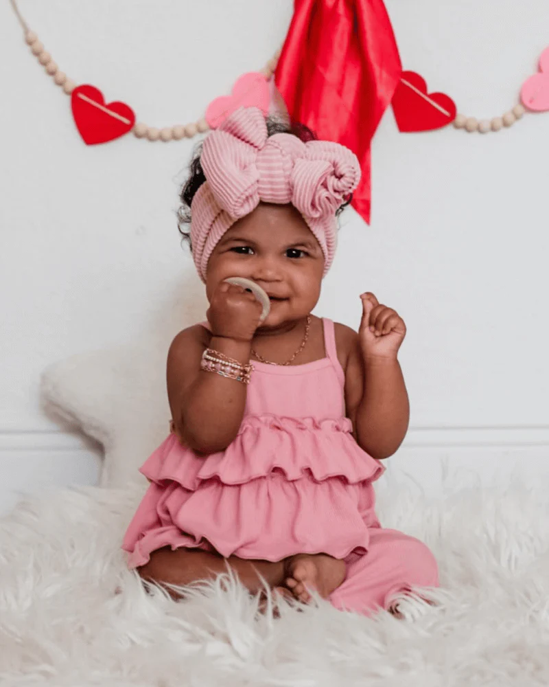 Presley Ruffle Tank Two-Piece Set - Pink - Image 4